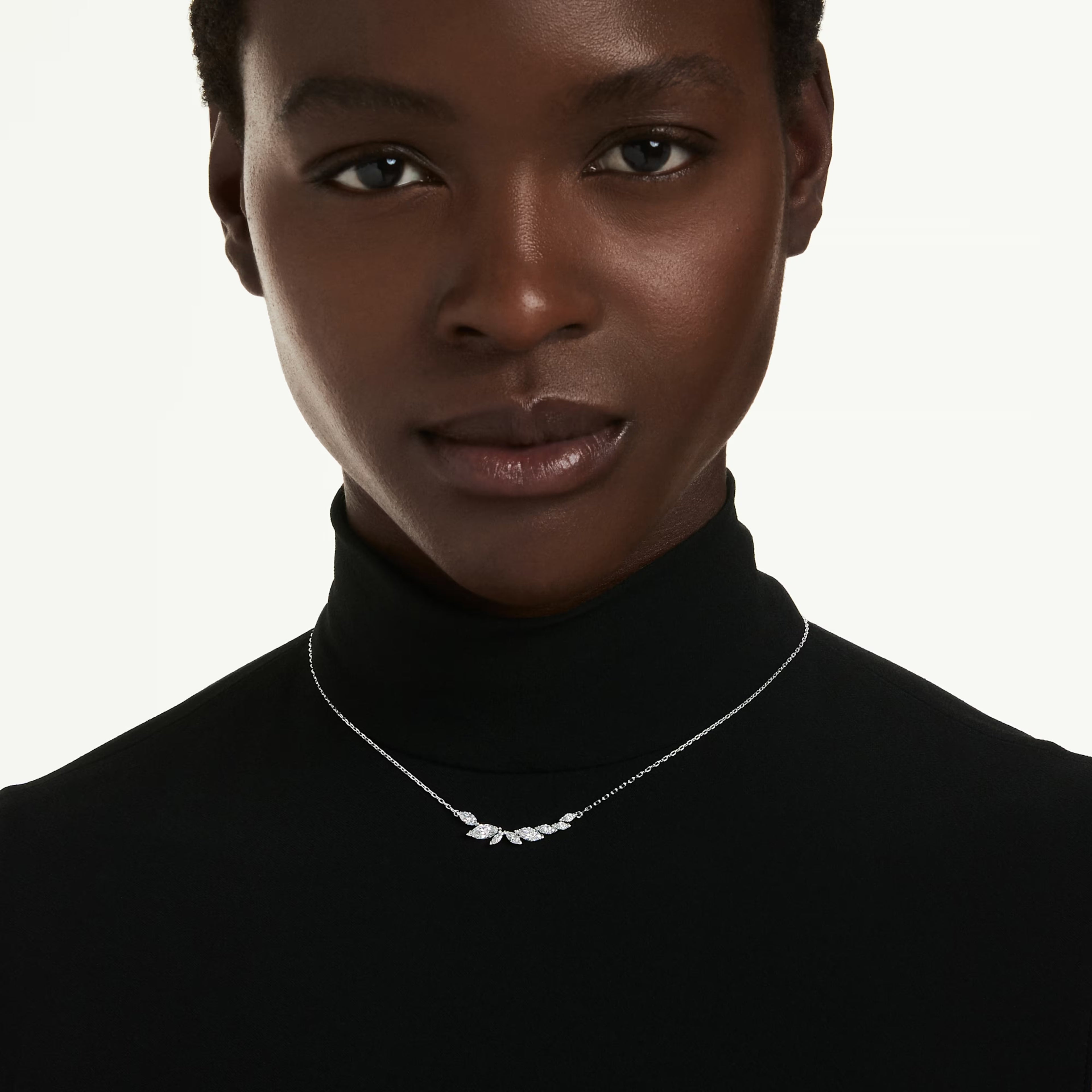 Mesmera Necklace (Marquise Cut, White, Rhodium Plated) 5759838