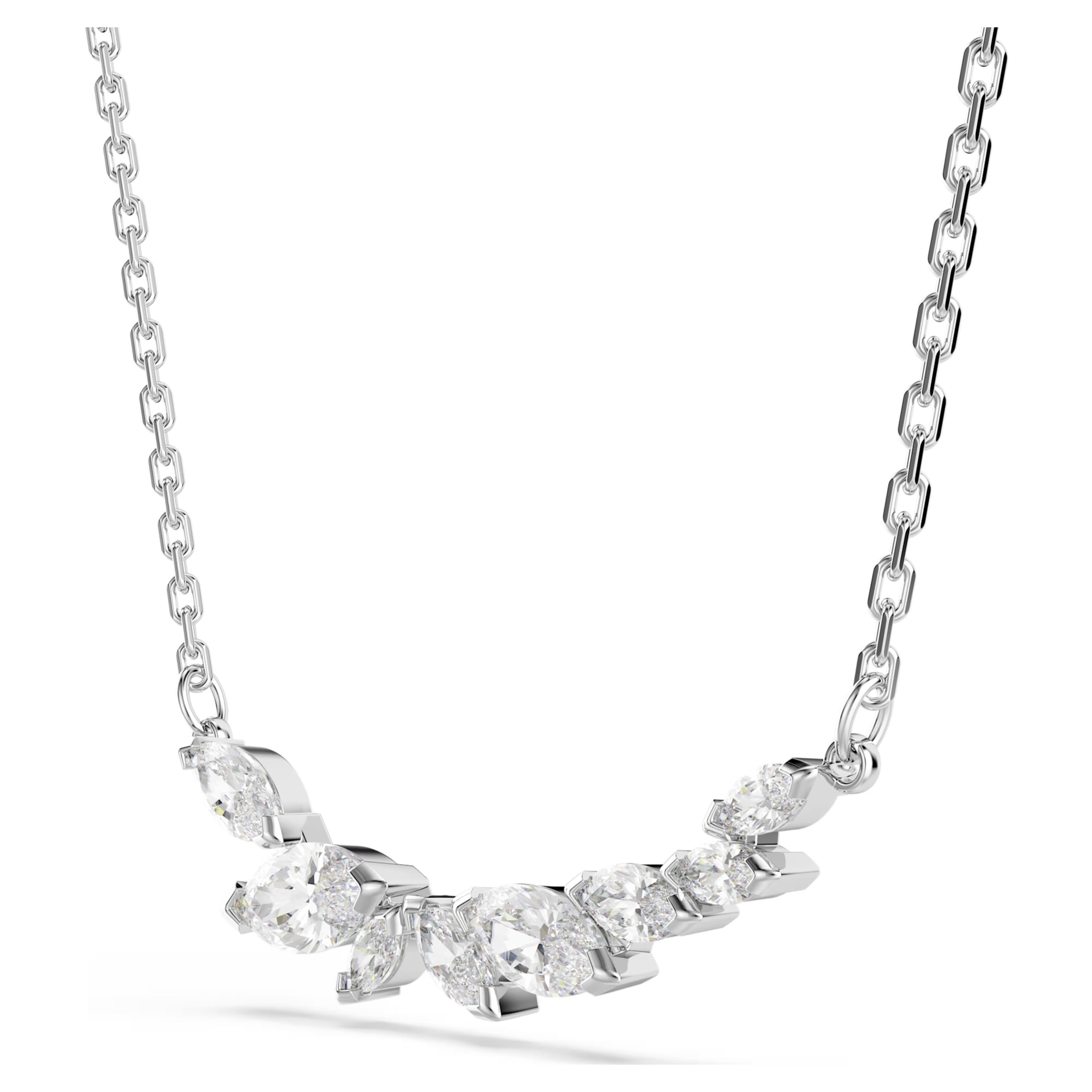 Mesmera Necklace (Marquise Cut, White, Rhodium Plated) 5759838