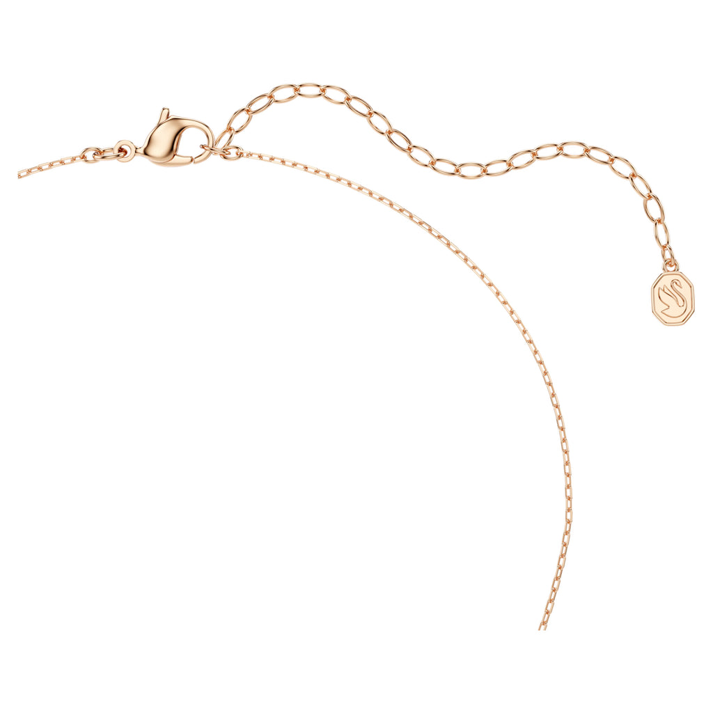 Mesmera Necklace (Mixed Cuts, White, 18K Rose Gold Finish) 5747996