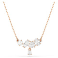 Mesmera Necklace (Mixed Cuts, White, 18K Rose Gold Finish) 5747996