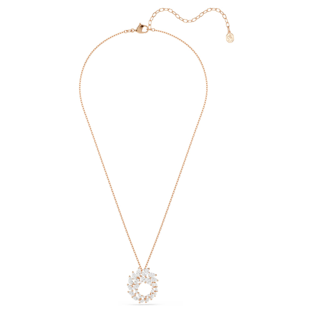 Mesmera pendant Marquise cut, White, 18K rose gold finish 5764188