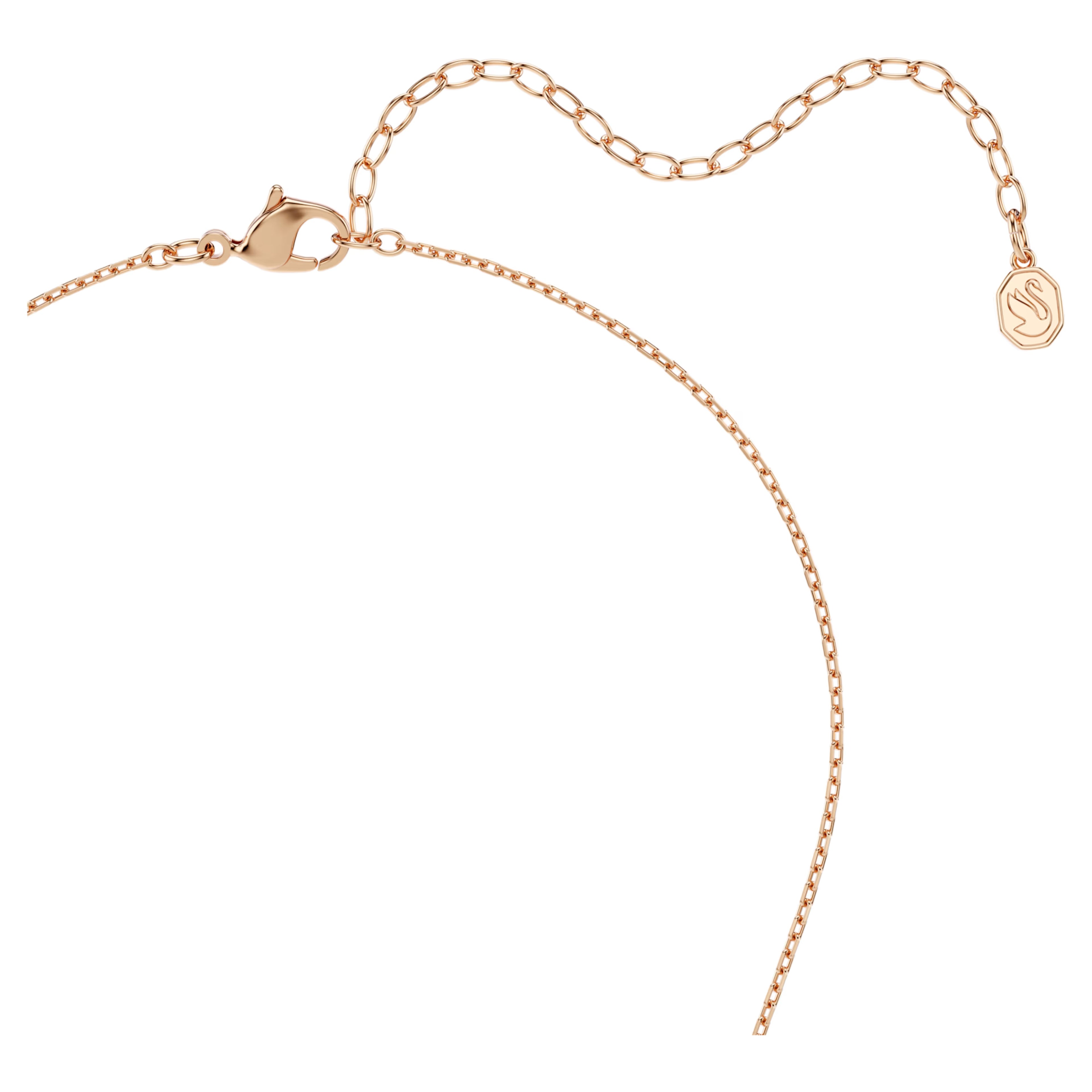 Mesmera pendant Marquise cut, White, 18K rose gold finish 5764188