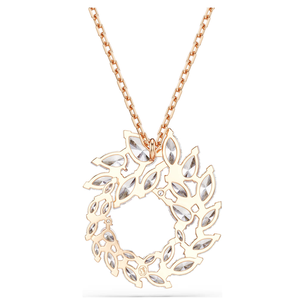 Mesmera pendant Marquise cut, White, 18K rose gold finish 5764188