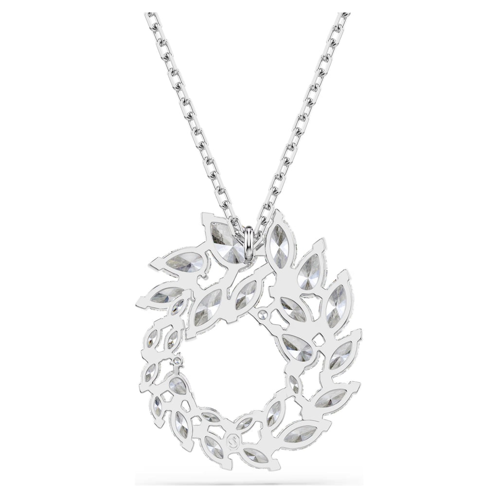 Mesmera pendant Marquise cut, White, Rhodium plated 5759837