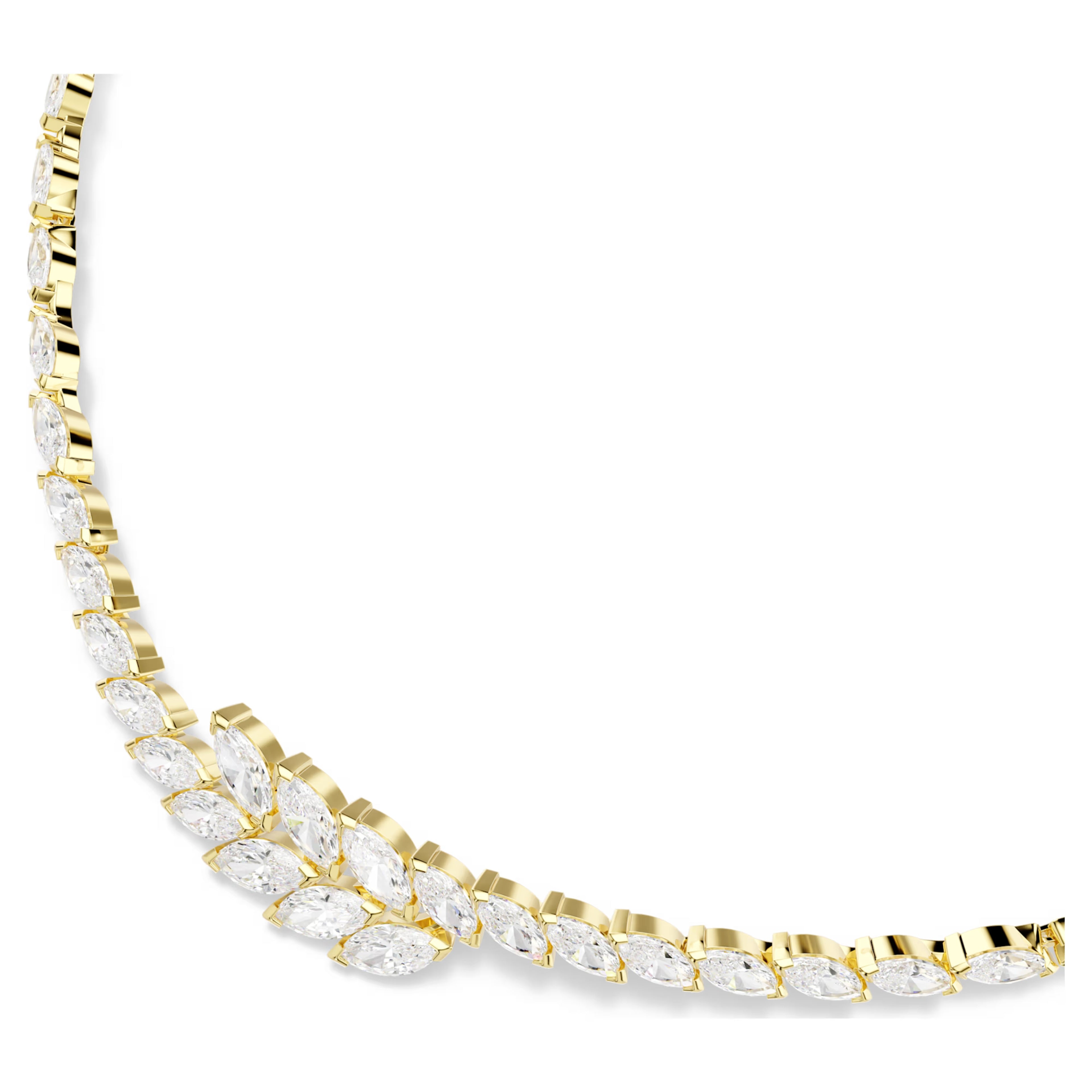 Mesmera set Set (2), Marquise cut, White, 18K gold finish 5764868