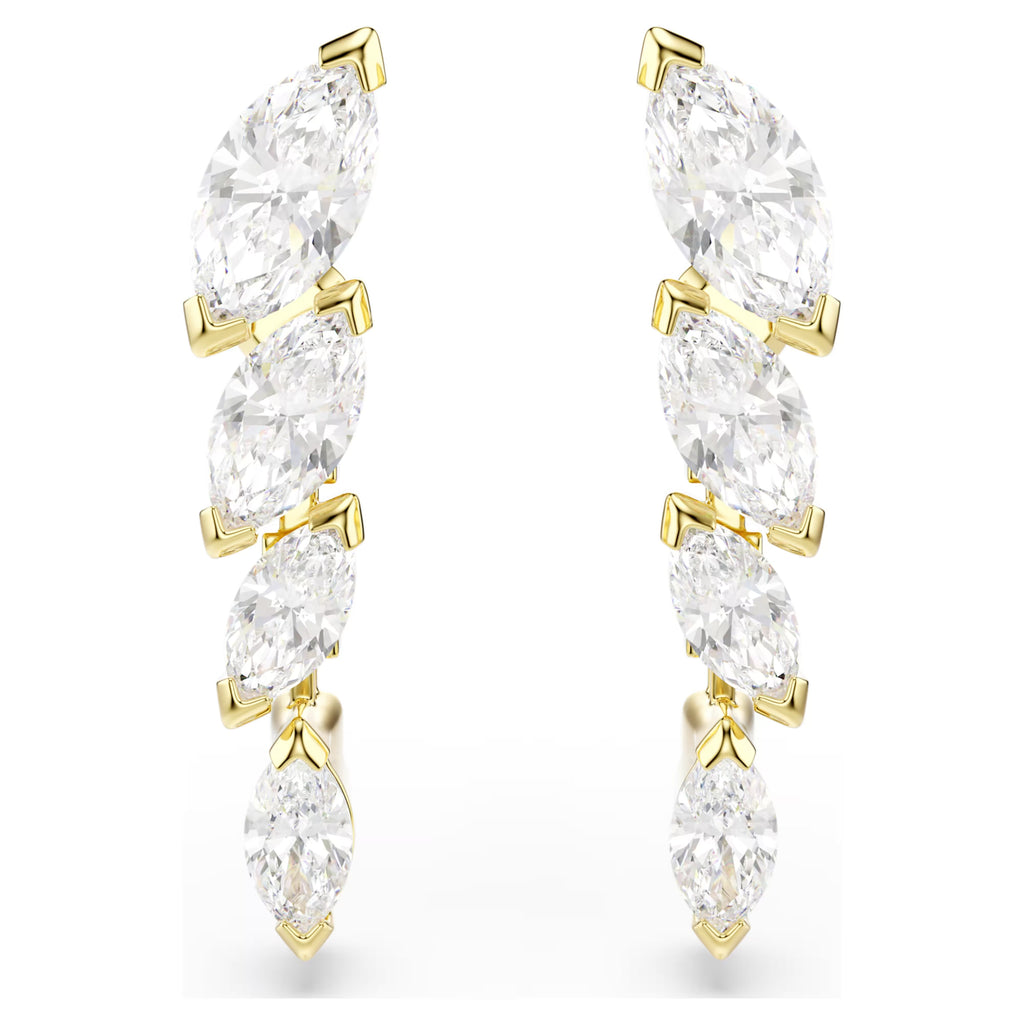 Mesmera set Set (2), Marquise cut, White, 18K gold finish 5764868