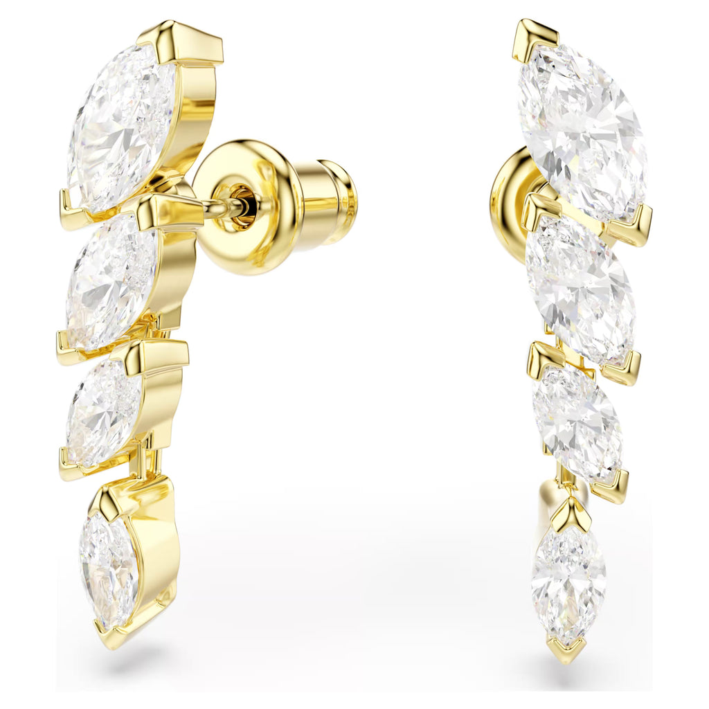 Mesmera set Set (2), Marquise cut, White, 18K gold finish 5764868
