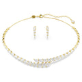 Mesmera set Set (2), Marquise cut, White, 18K gold finish 5764868
