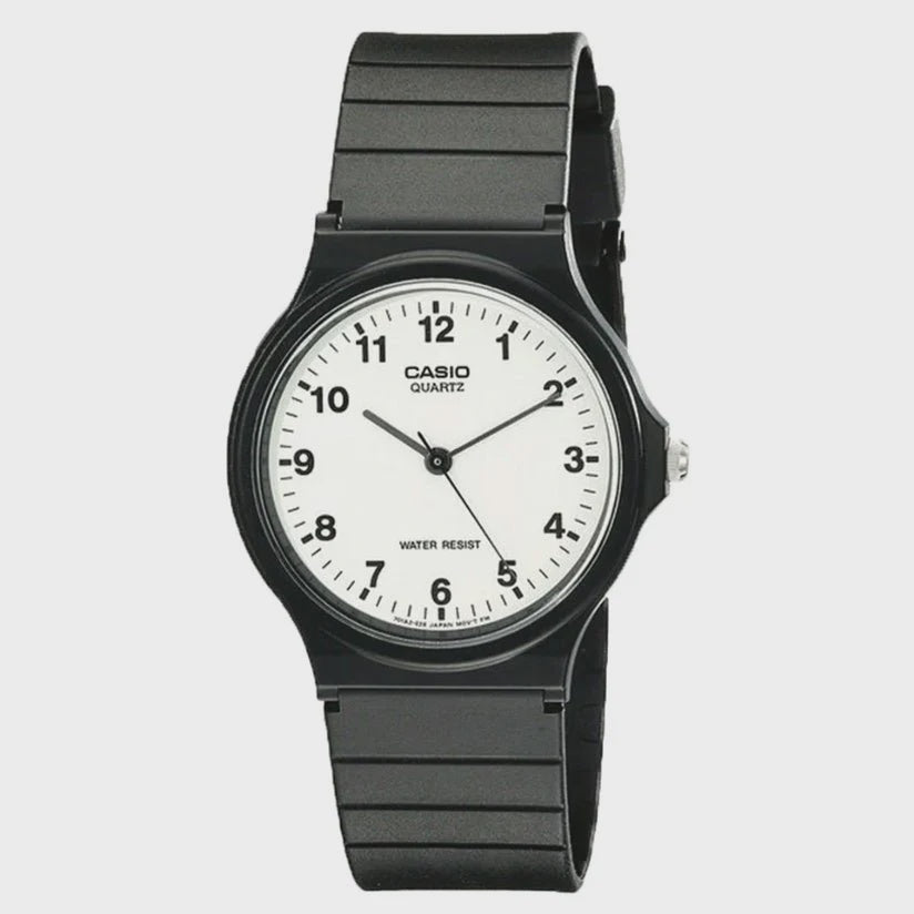 Casio Gents Analogue, Black Resin Band MQ24-7B