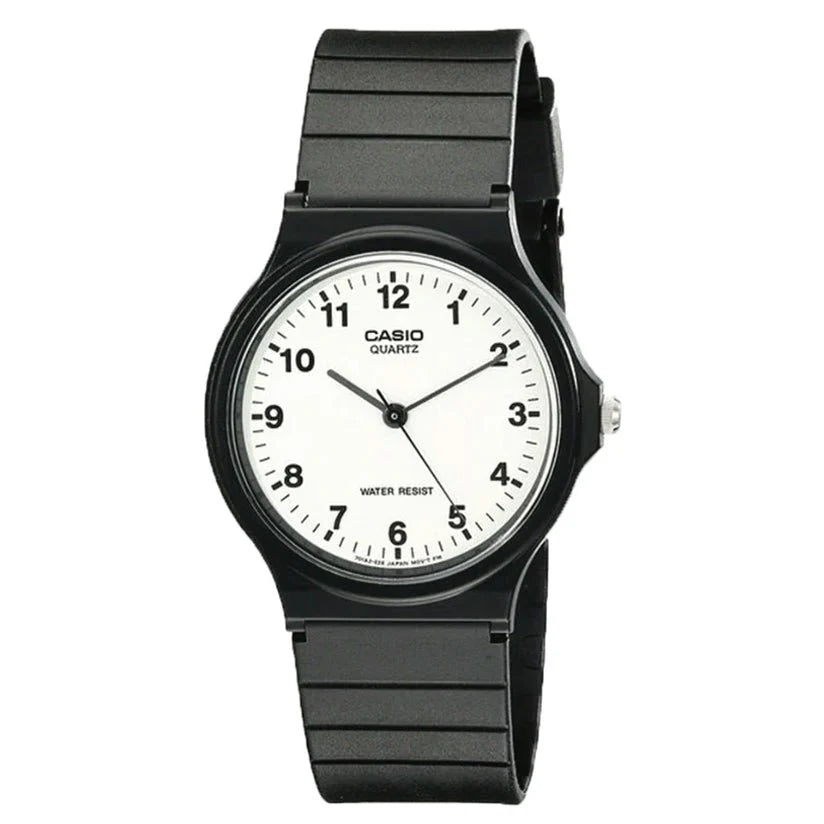 Casio Gents Analogue, Black Resin Band MQ24-7B
