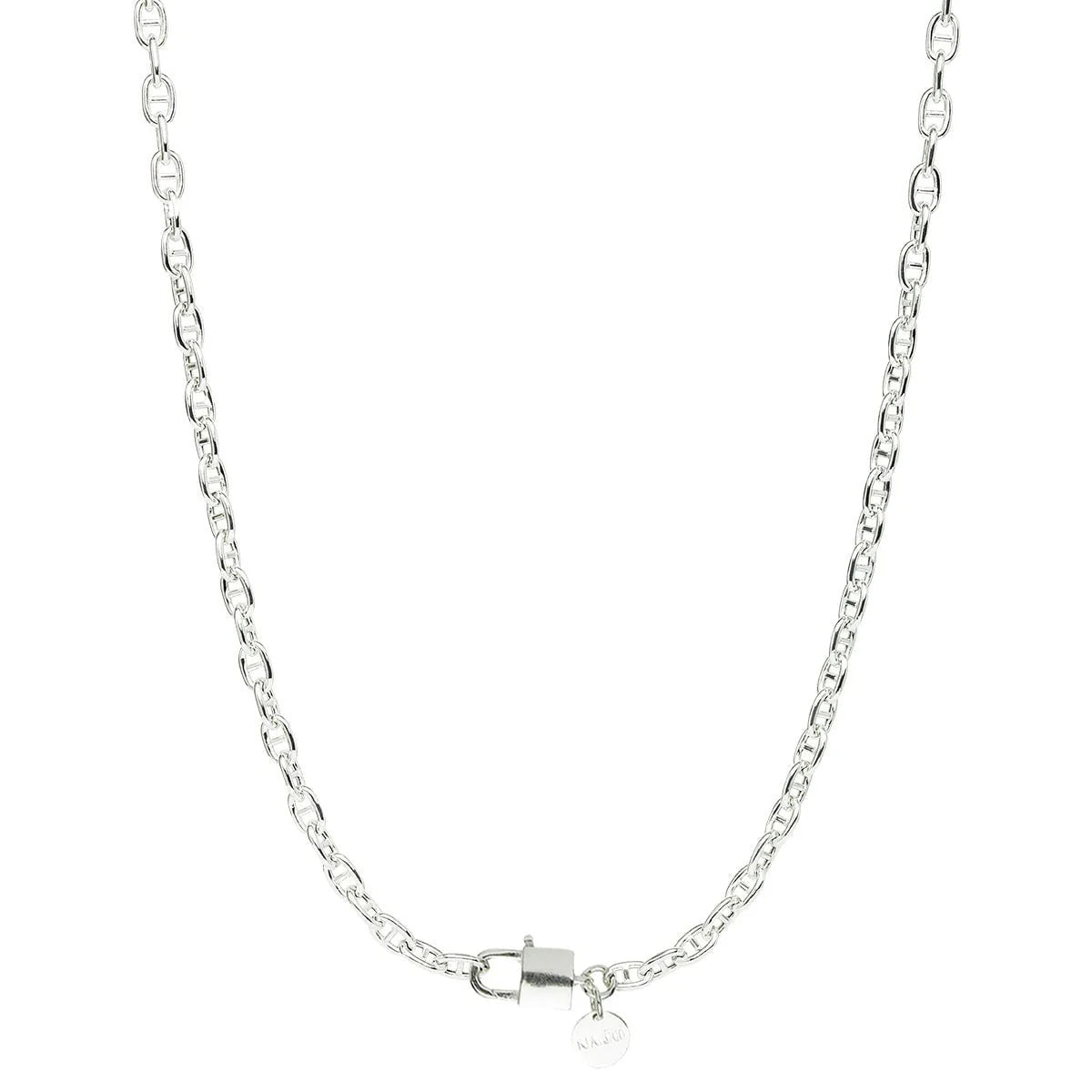 NAJO Love Lock Silver Chain Necklace (45cm) N7121