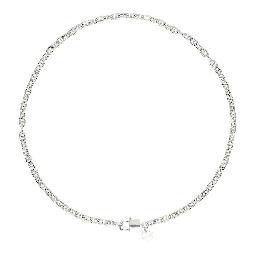 NAJO Love Lock Silver Chain Necklace (45cm) N7121