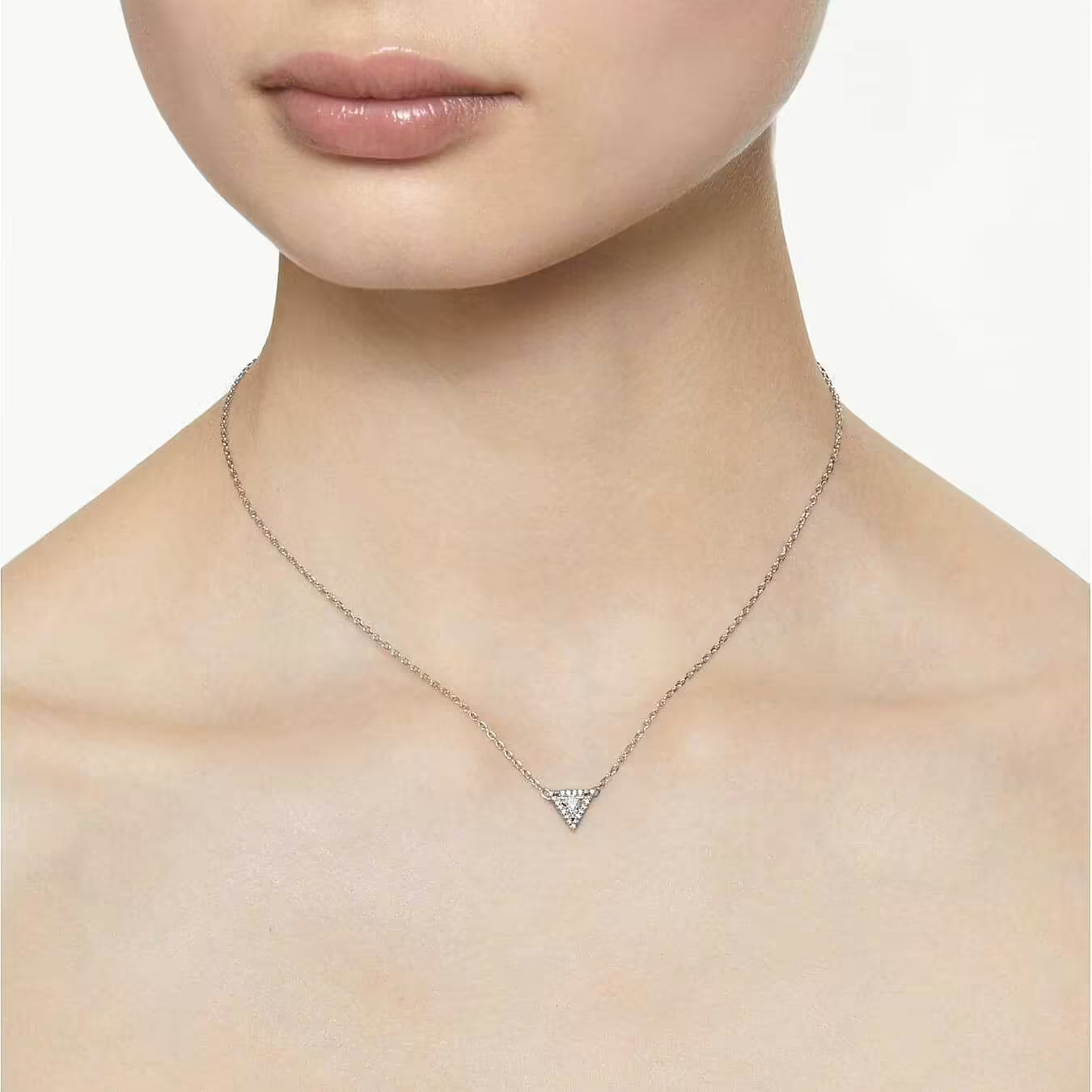 Ortyx Triangle White Crystal Pendant  5642983