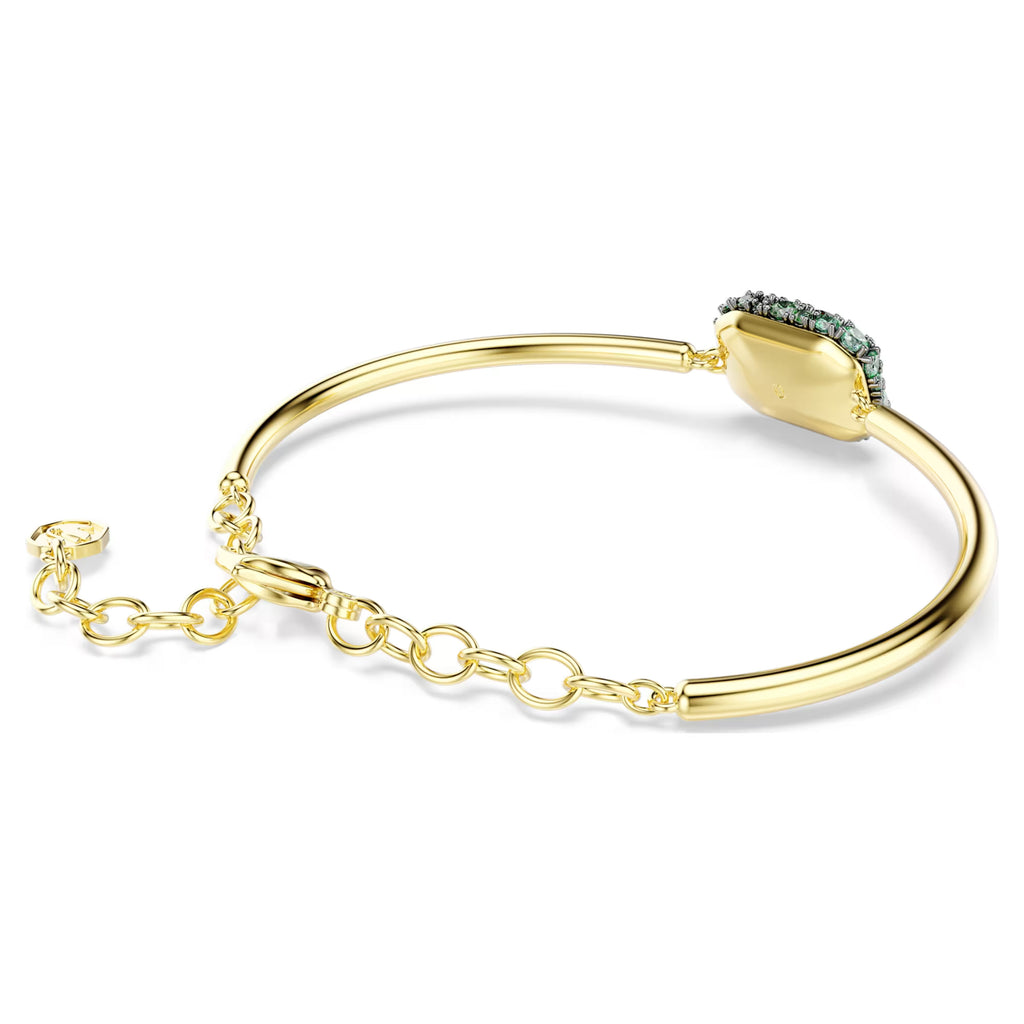 Sublima bangle Octagon cut, Green, 18K gold finish 5758457