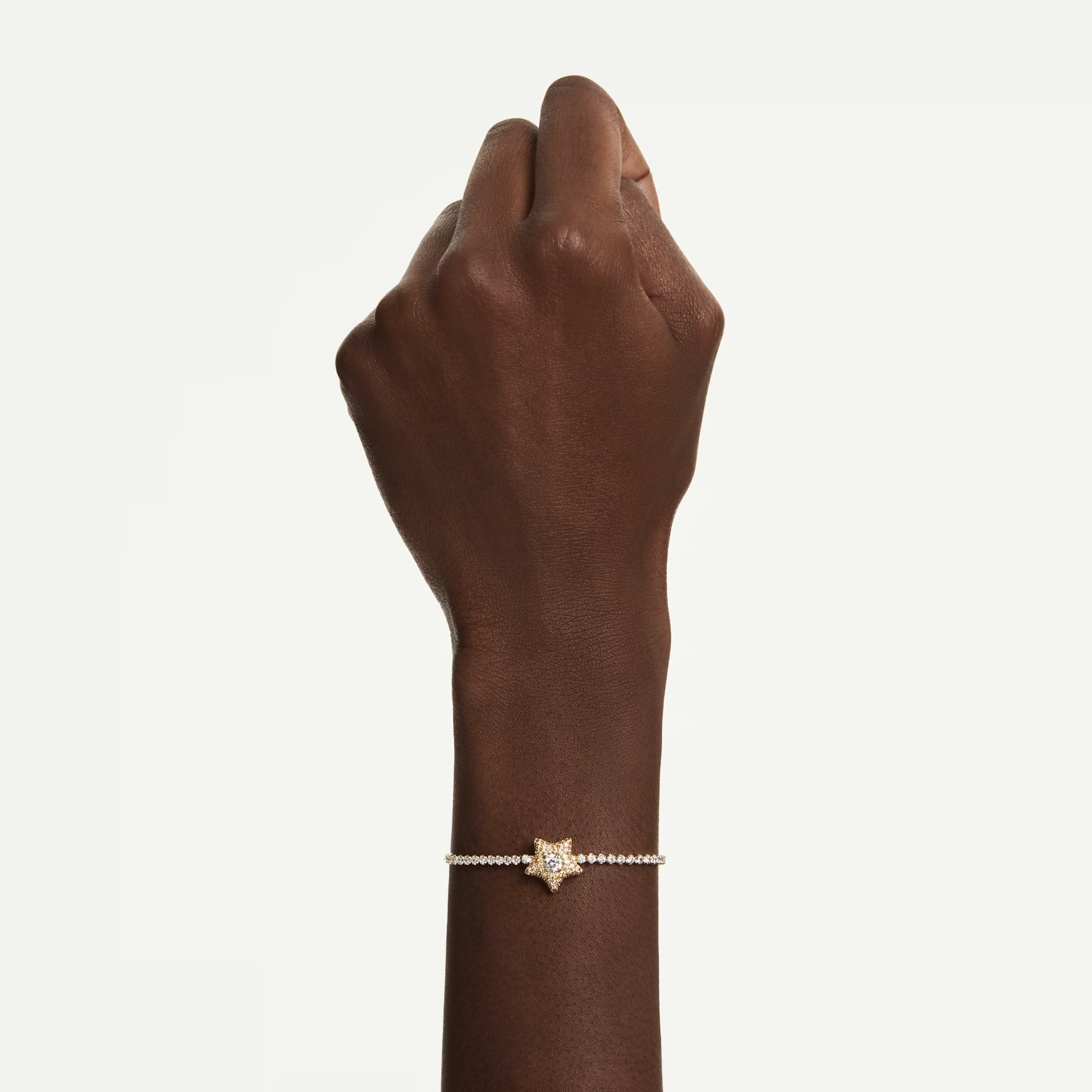 Sublima bracelet Round cut, Star, Multicoloured, 18K gold finish 5760559