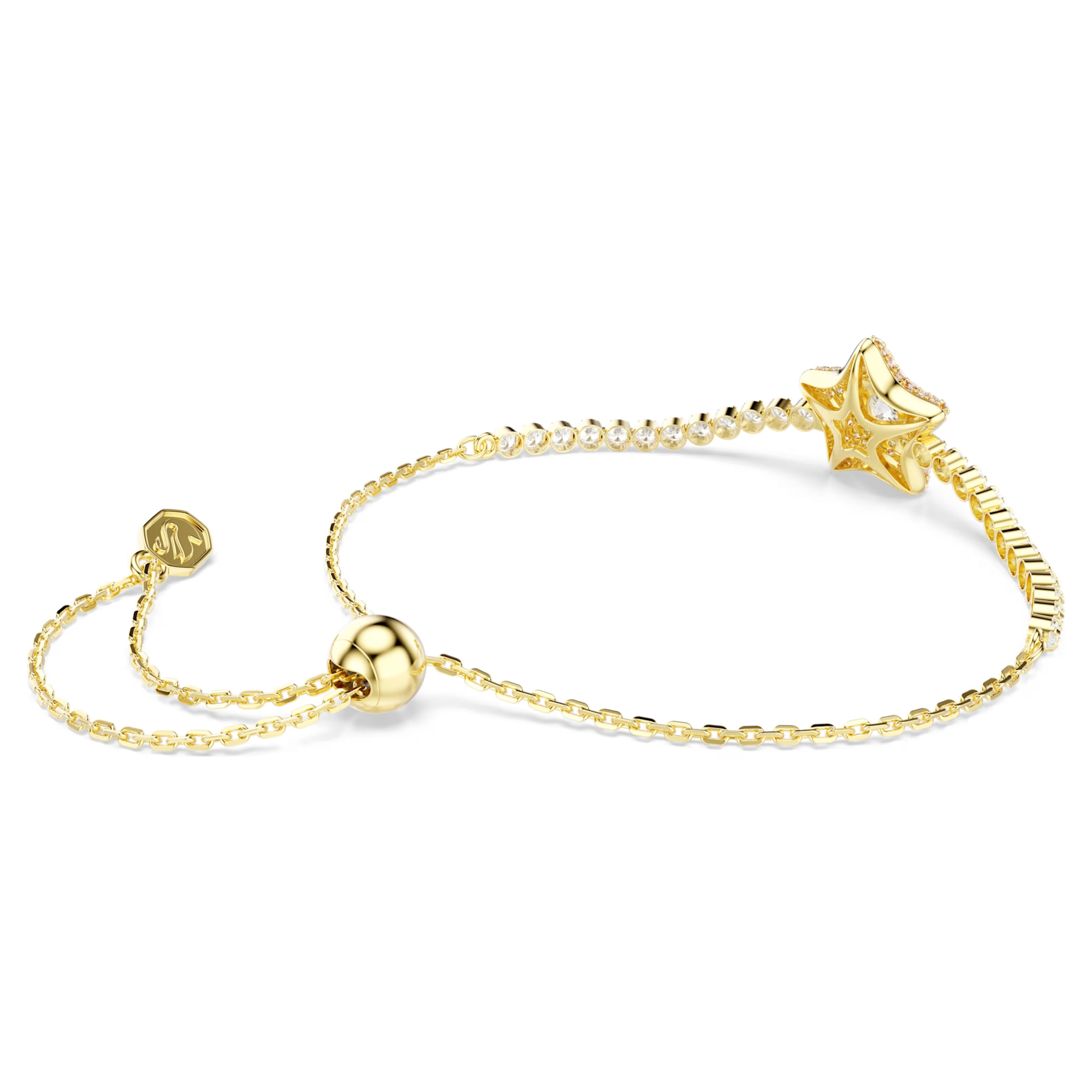 Sublima bracelet Round cut, Star, Multicoloured, 18K gold finish 5760559