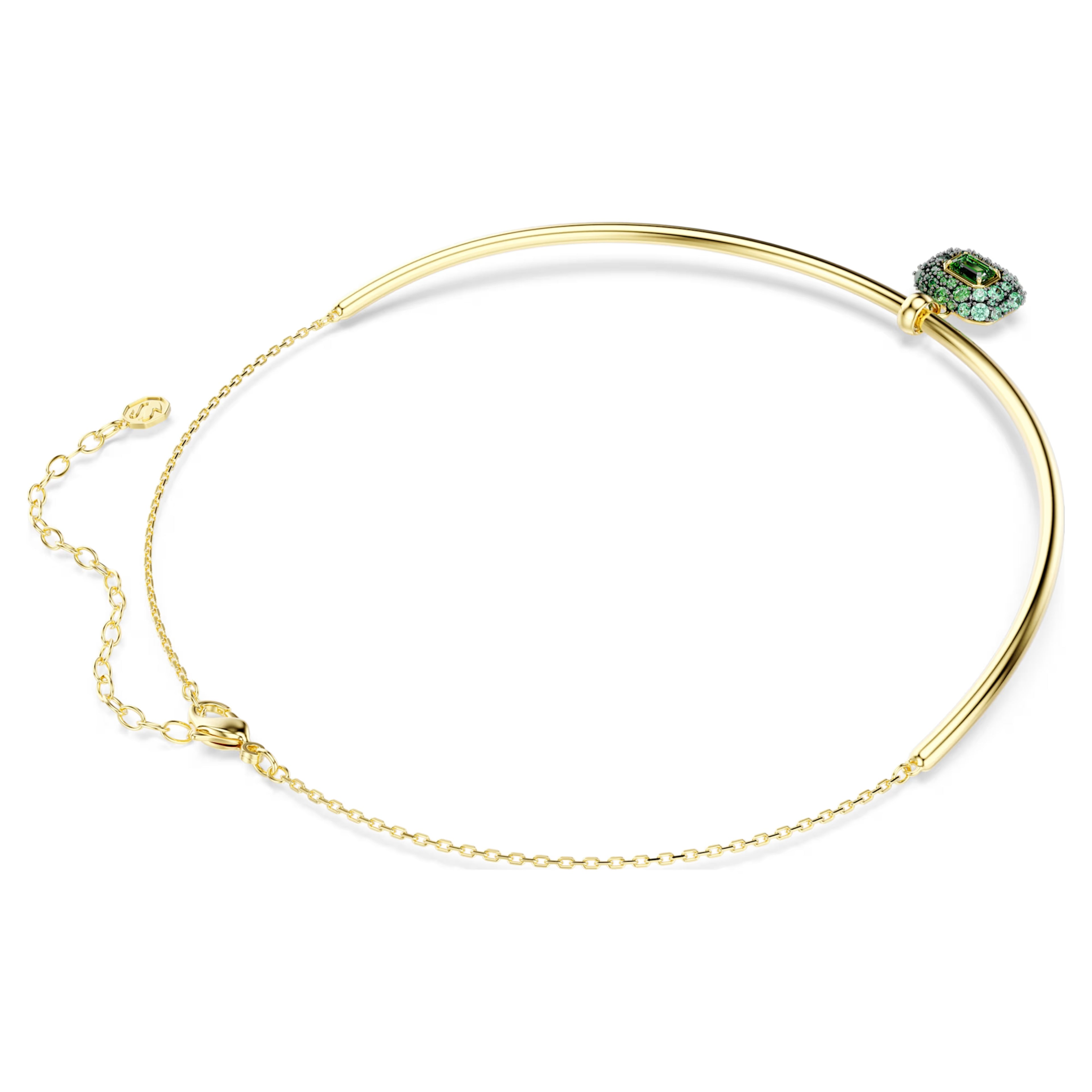 Sublima choker Octagon cut, Green, 18K gold finish 5760763