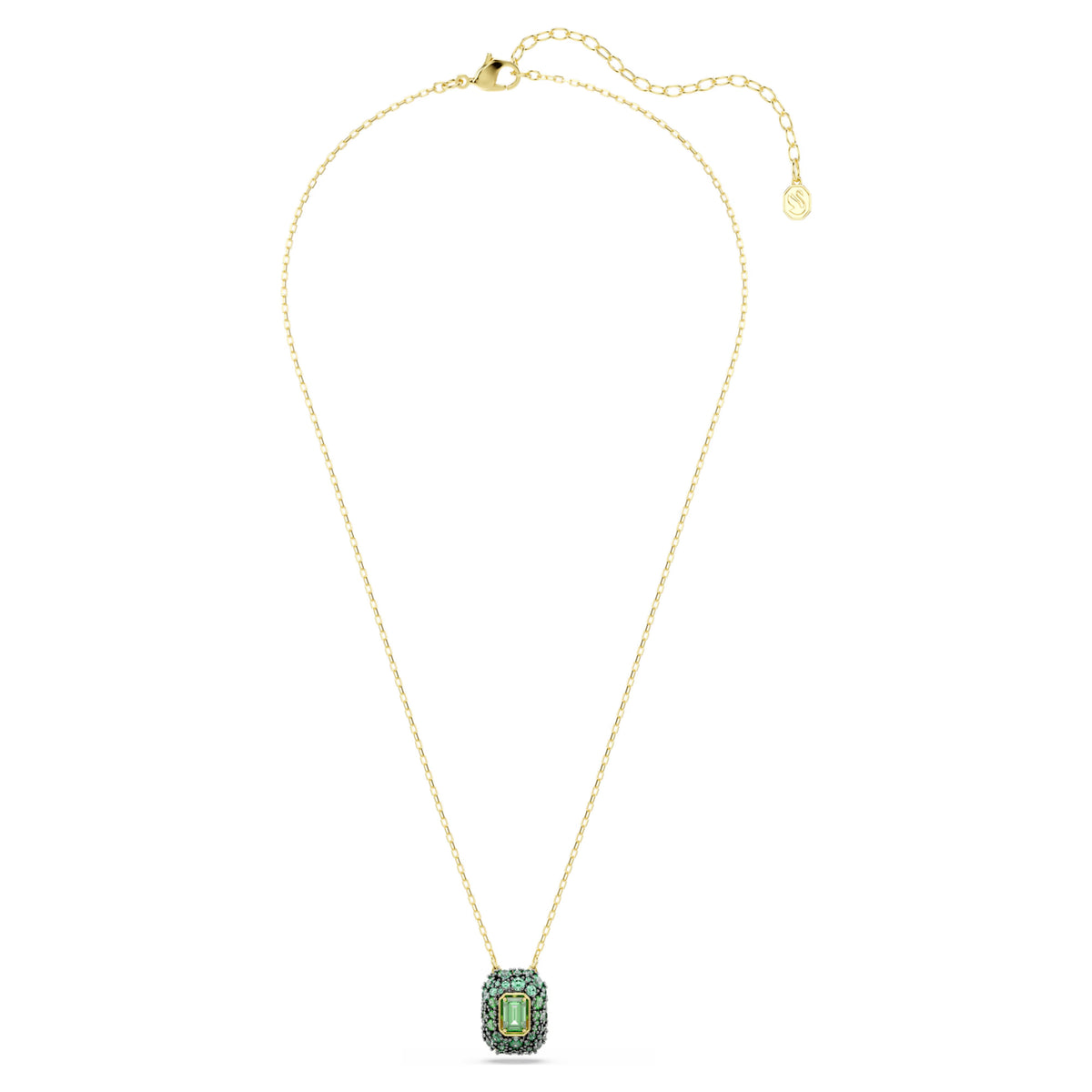 Sublima pendant Octagon cut, Green, 18K gold finish 5752884