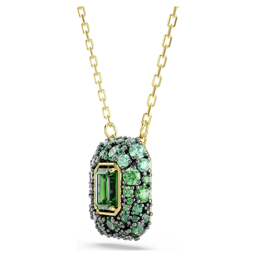 Sublima pendant Octagon cut, Green, 18K gold finish 5752884