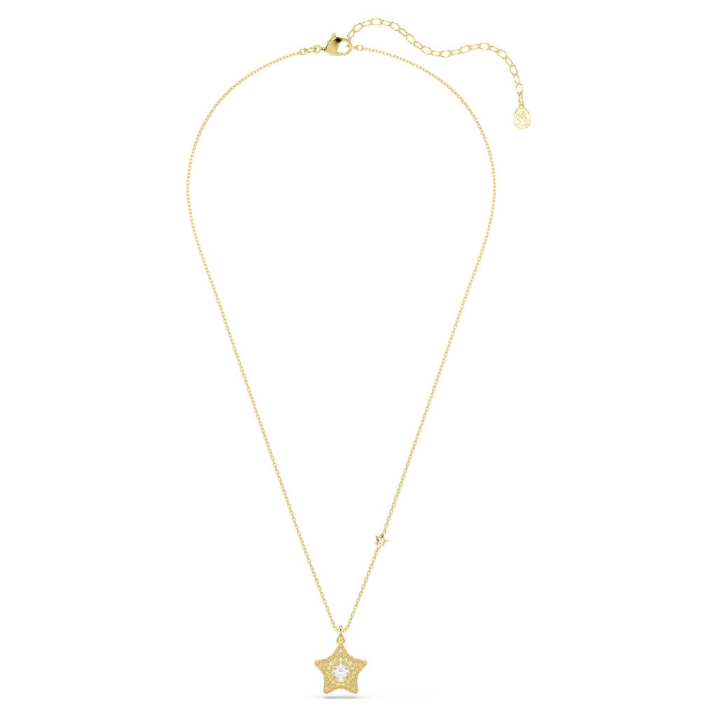 Sublima pendant Round cut, Star, Multicoloured, 18K gold finish 5755280