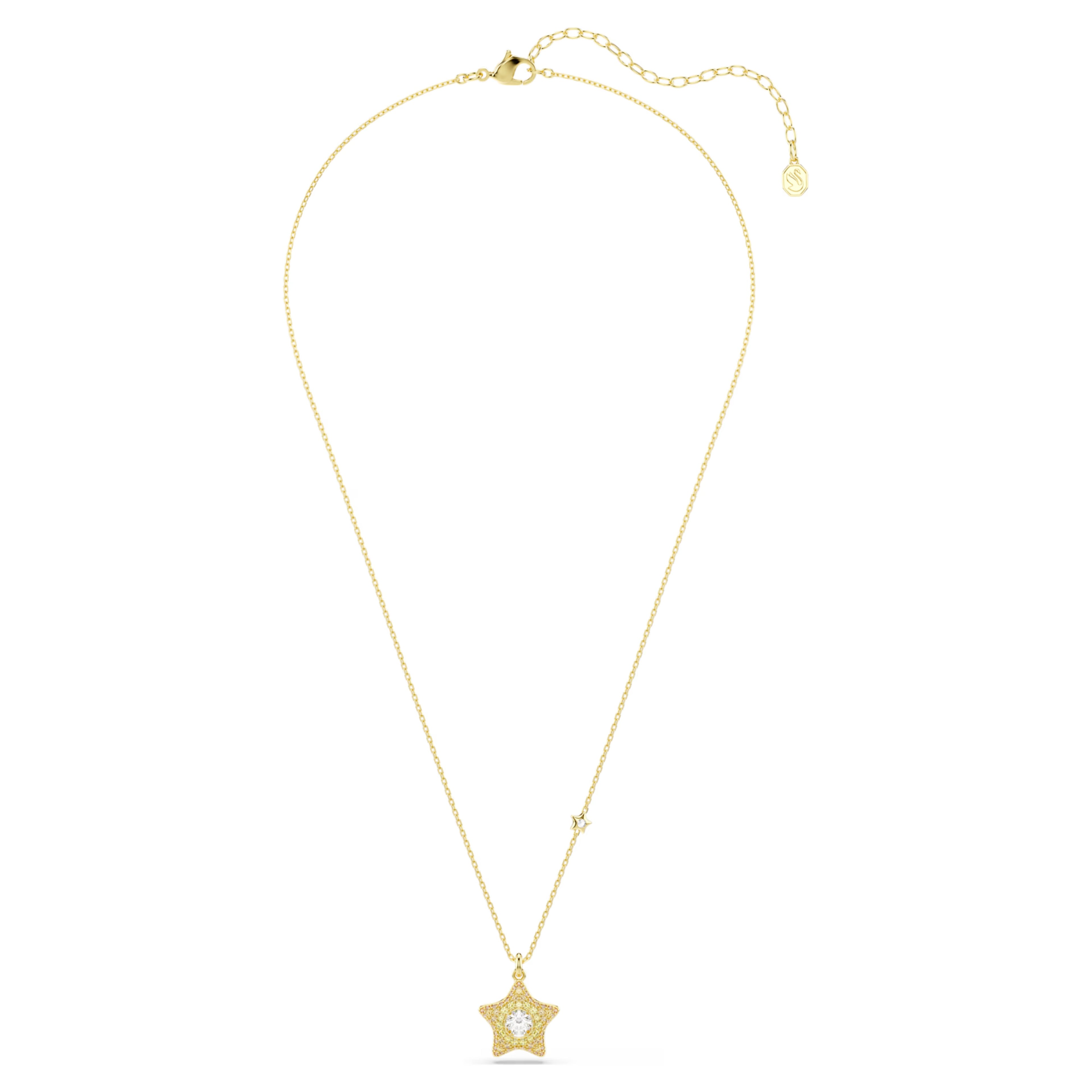 Sublima pendant Round cut, Star, Multicoloured, 18K gold finish 5755280