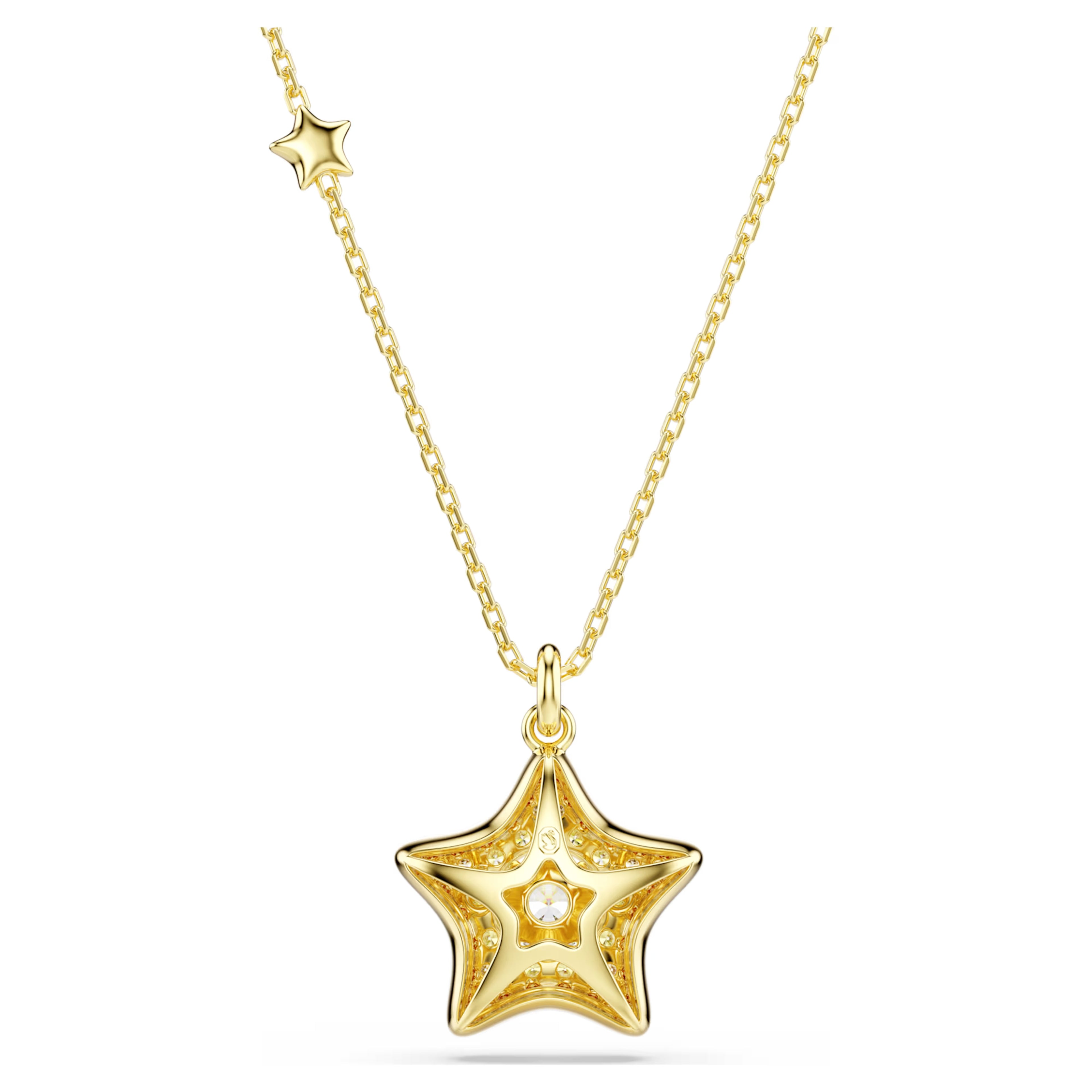 Sublima pendant Round cut, Star, Multicoloured, 18K gold finish 5755280