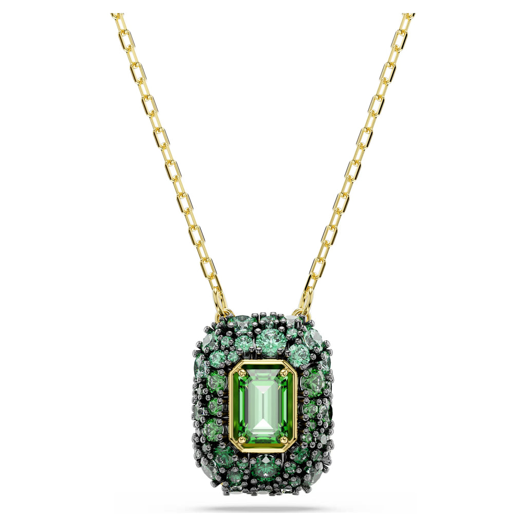 Sublima pendant Octagon cut, Green, 18K gold finish 5752884
