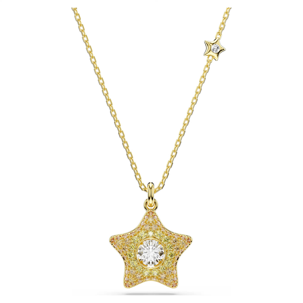 Sublima pendant Round cut, Star, Multicoloured, 18K gold finish 5755280