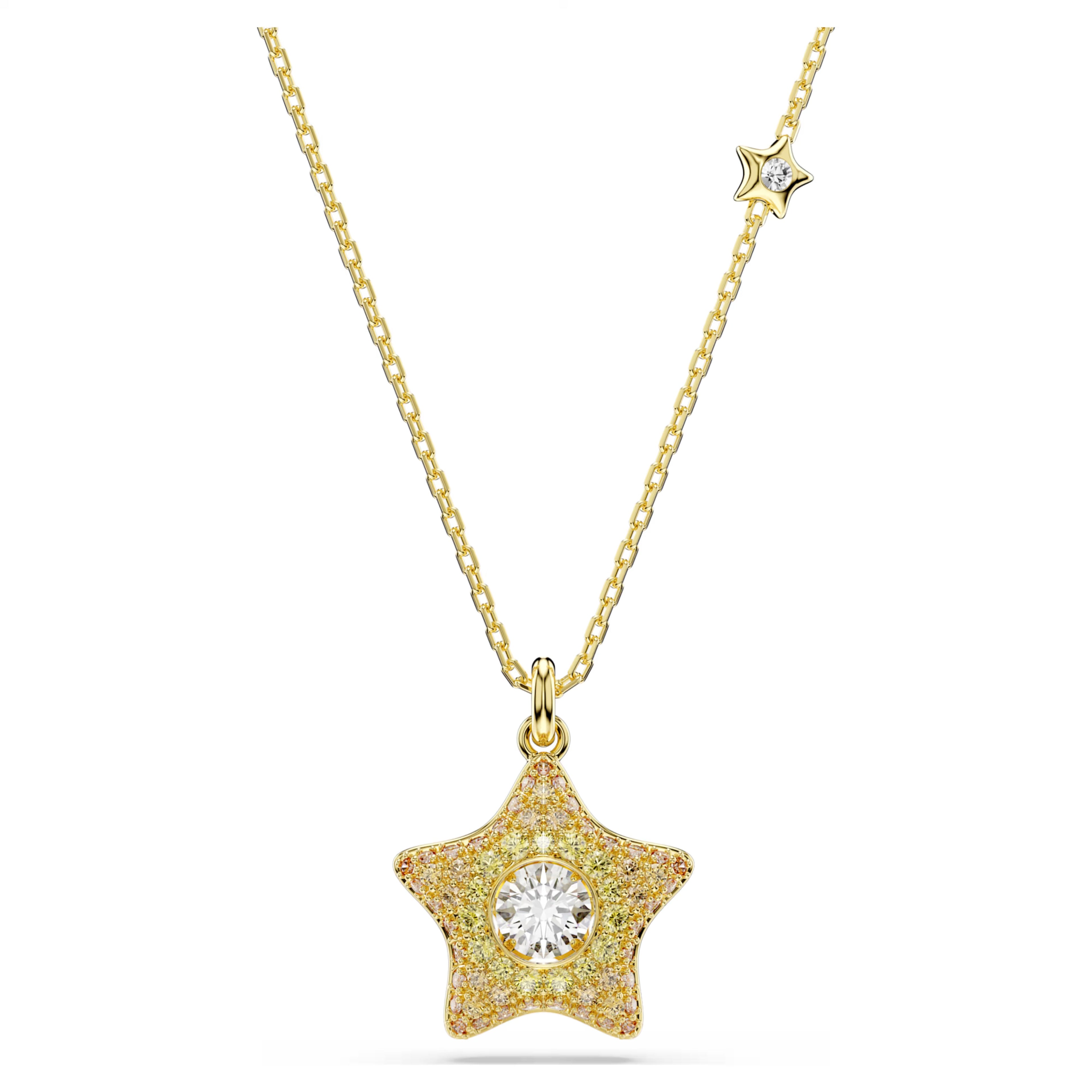 Sublima pendant Round cut, Star, Multicoloured, 18K gold finish 5755280