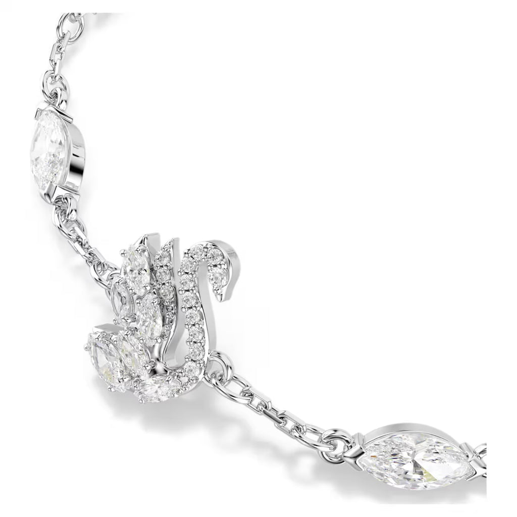 Swan Bracelet (Mixed Cuts, White, Rhodium Plated) 5758682