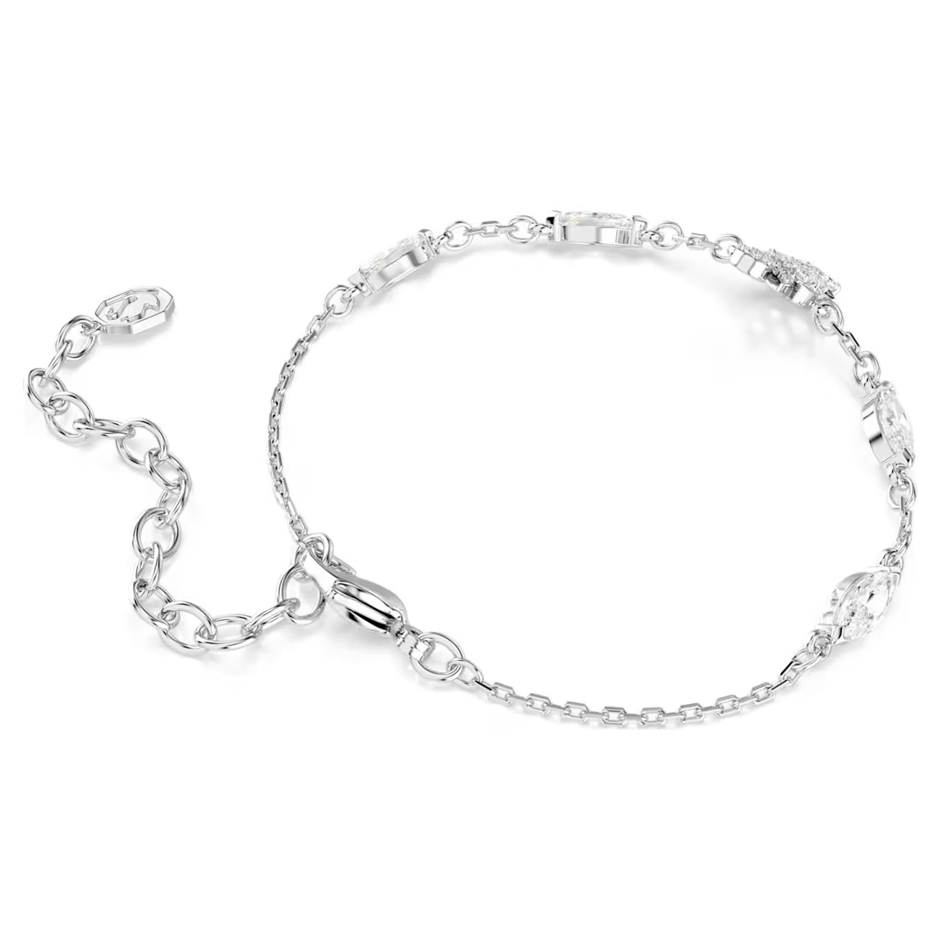 Swan Bracelet (Mixed Cuts, White, Rhodium Plated) 5758682