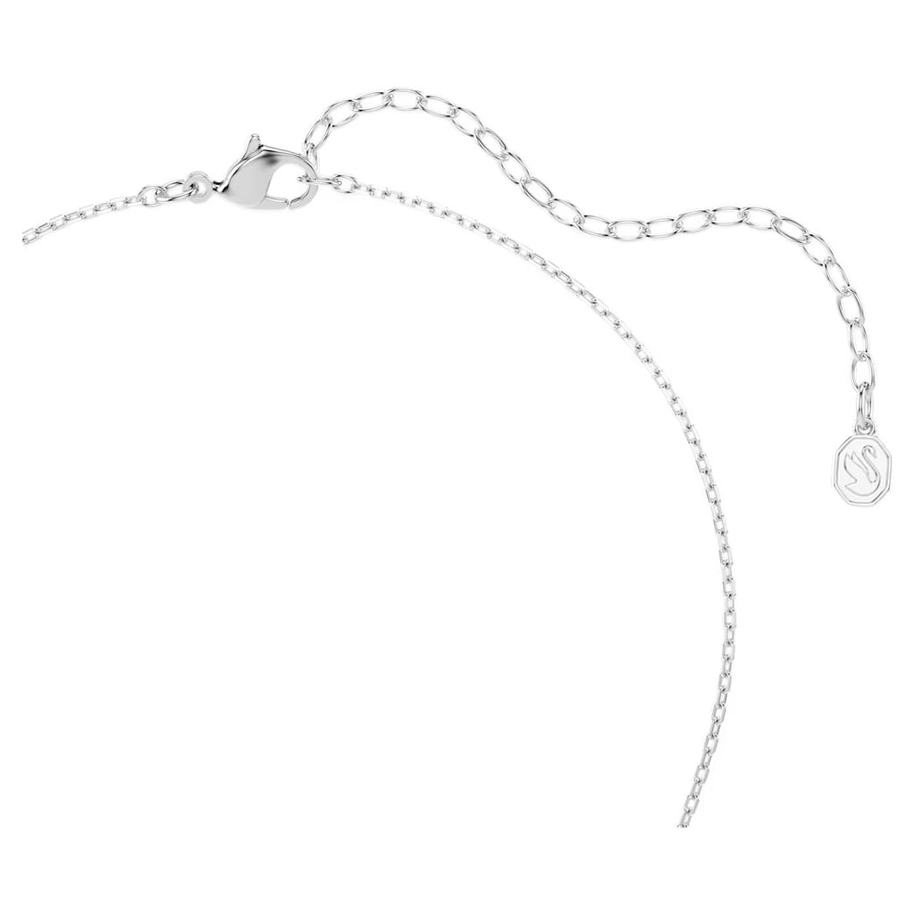 Swan pendant Mixed cuts, Swan, White, Rhodium plated 5754347