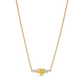Swarovski Botanical necklace, Yellow, gold plated 5535781