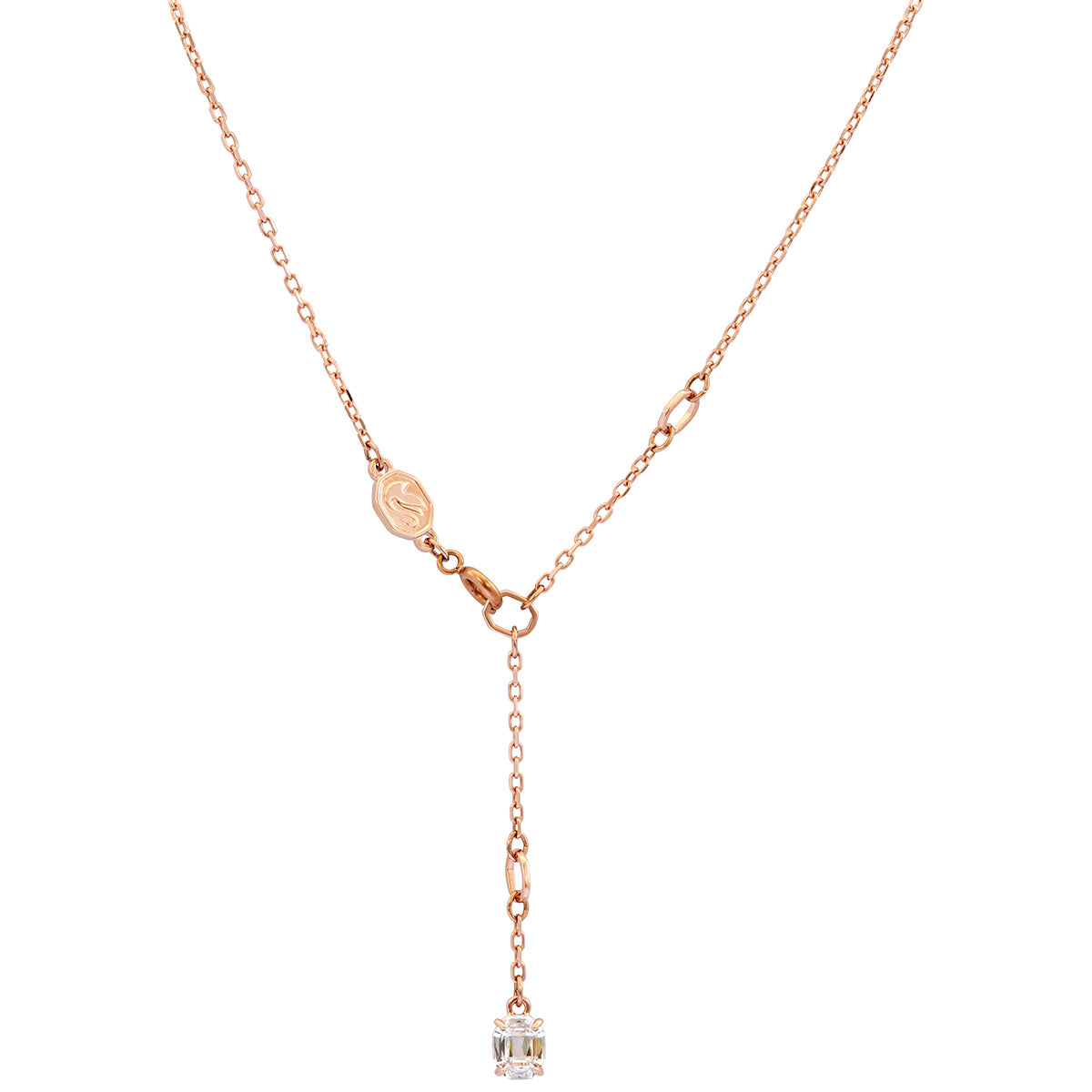 Stilla pendant Round cut, White, Rose gold finish 5636710