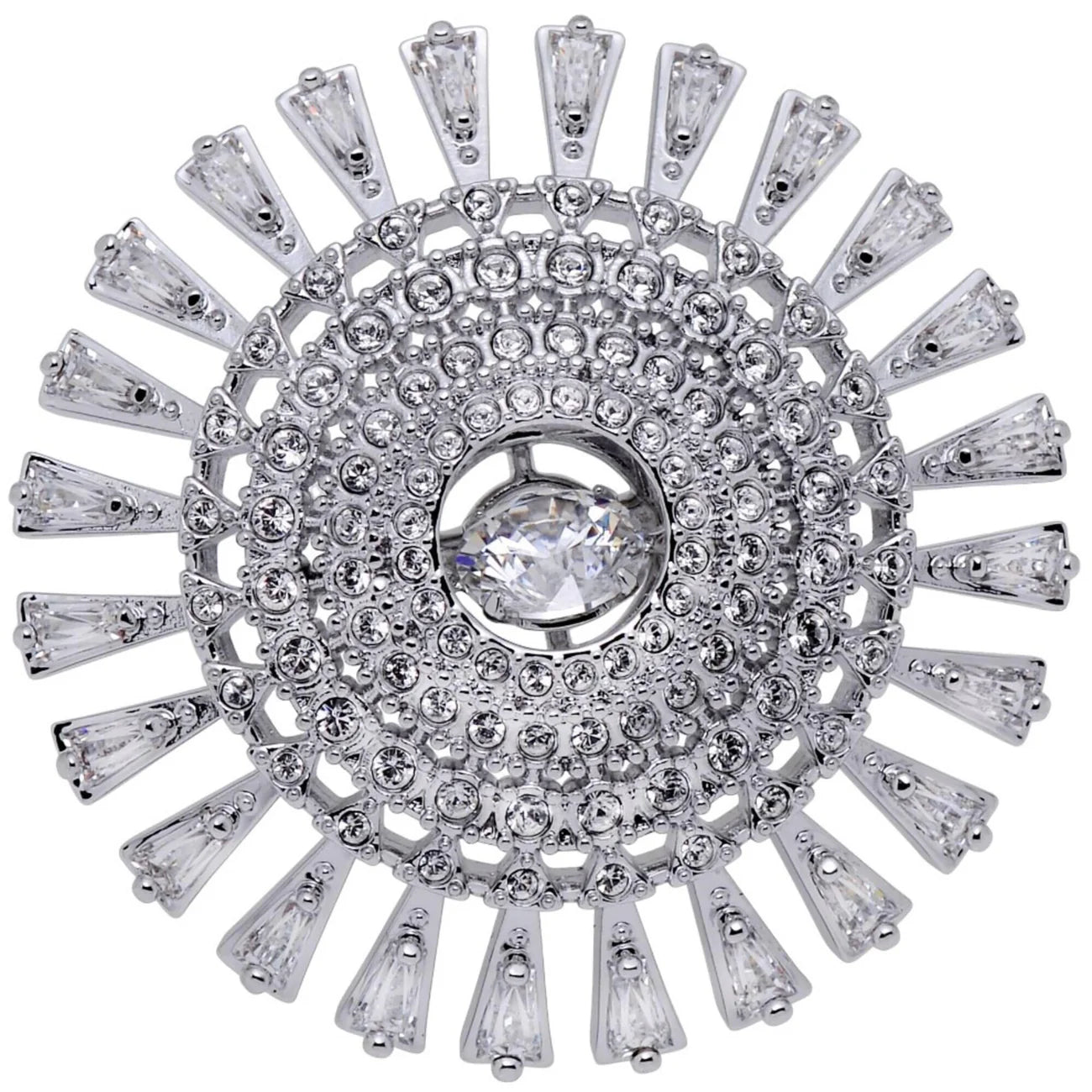 Sparkling Dance Rhodium Plated Cocktail Size 55 5564427