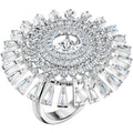 Sparkling Dance Rhodium Plated Cocktail Size 55 5564427