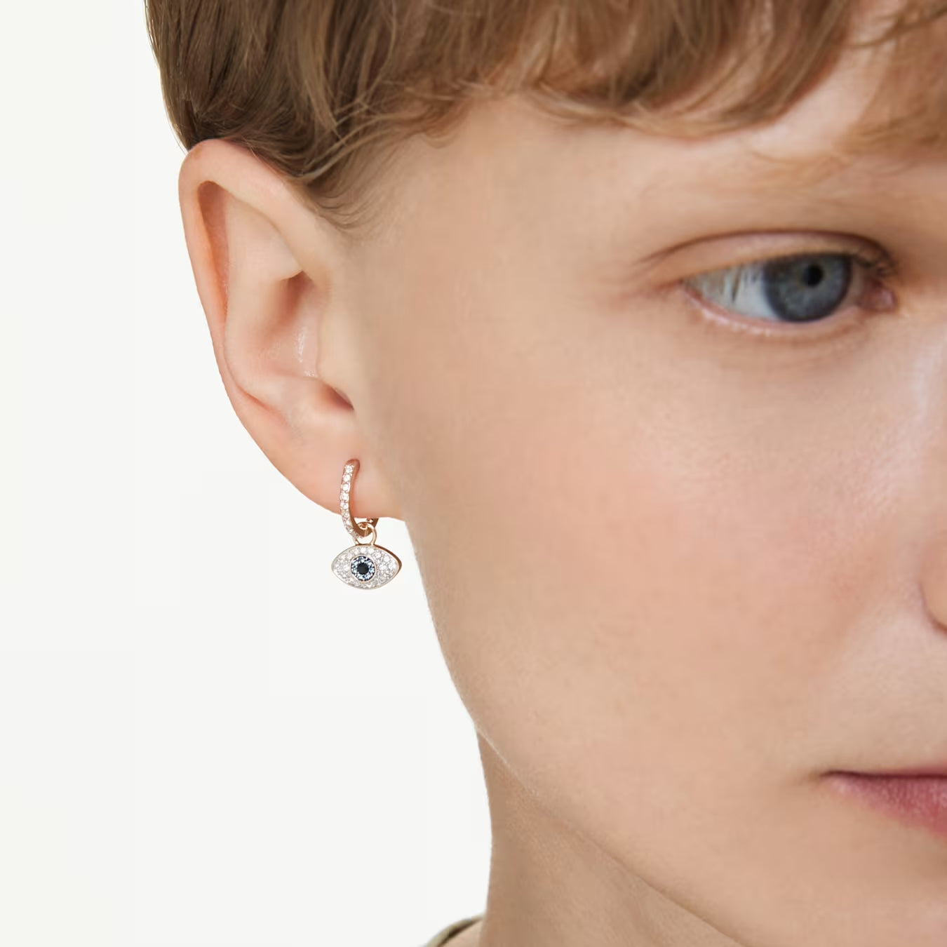 Symbolica drop earrings Eye, Multicoloured, Rose gold-tone plated 5736982