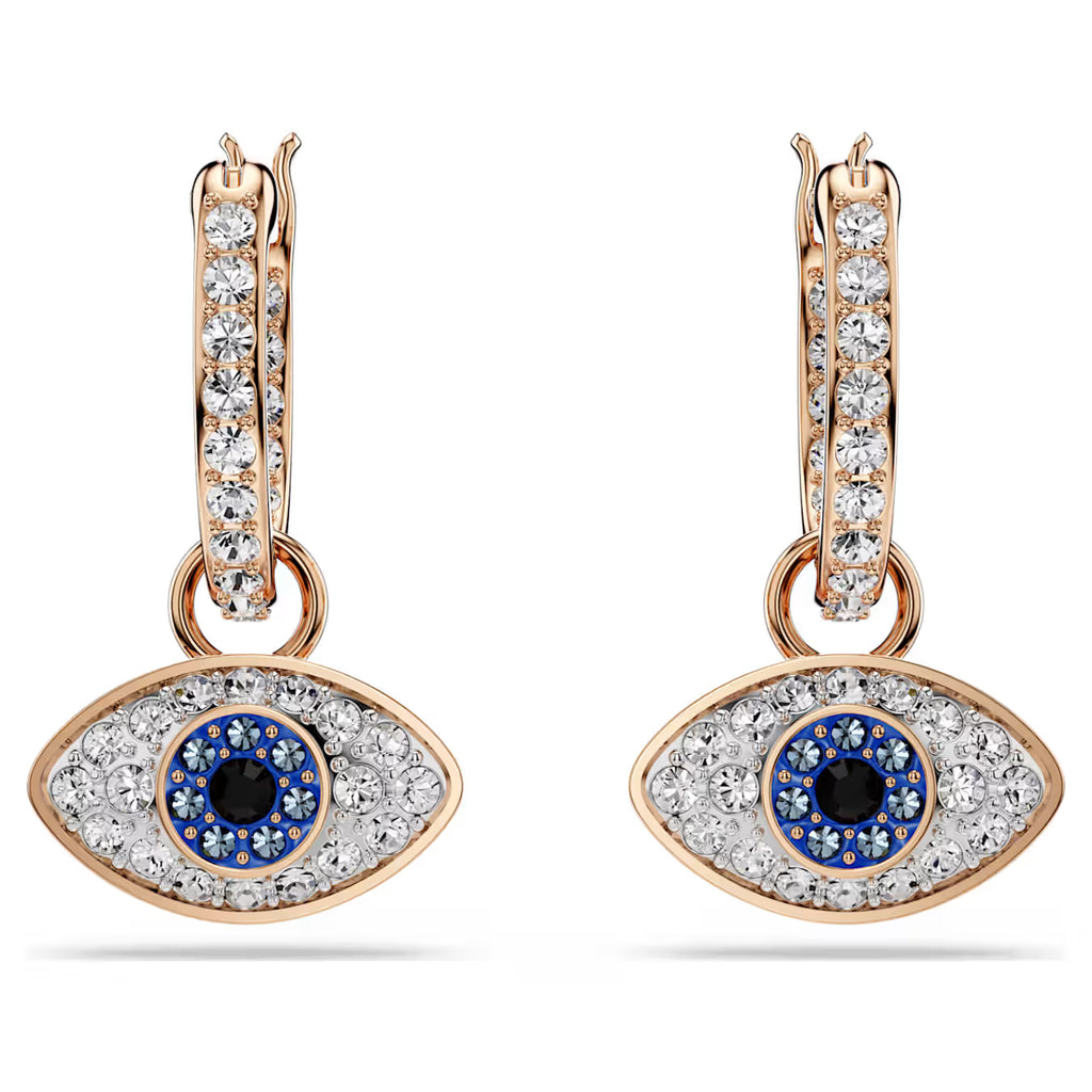 Symbolica drop earrings Eye, Multicoloured, Rose gold-tone plated 5736982