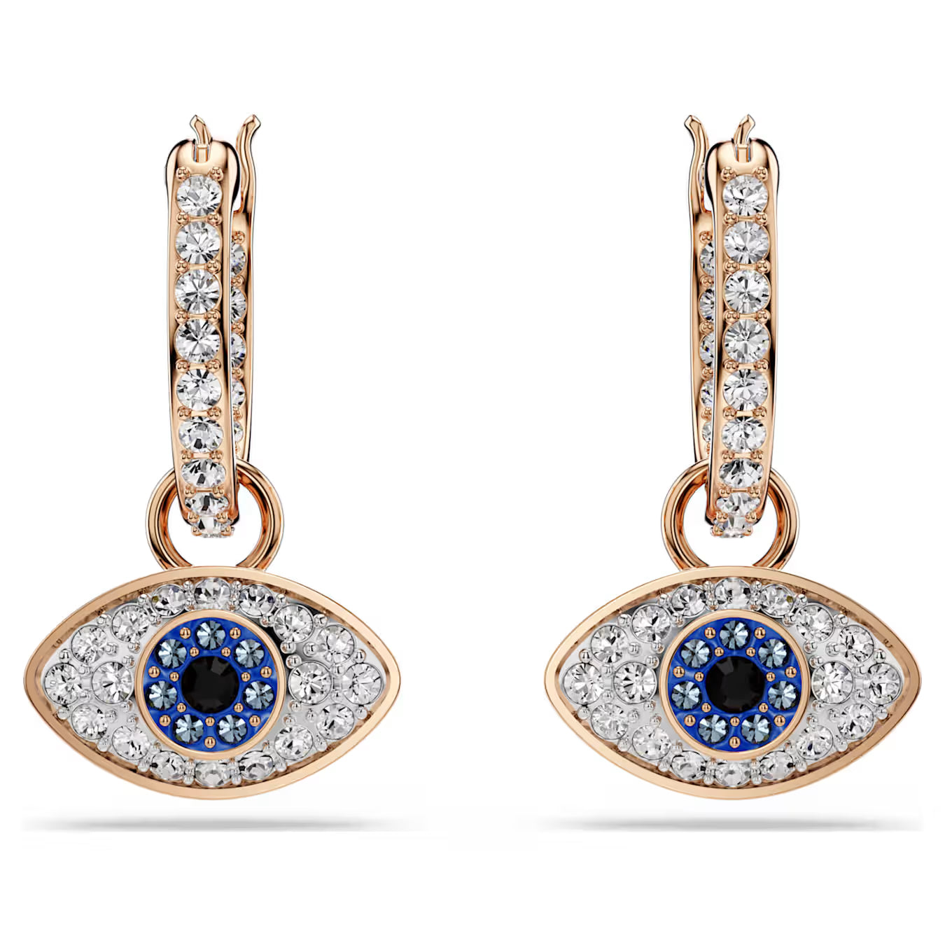 Symbolica drop earrings Eye, Multicoloured, Rose gold-tone plated 5736982
