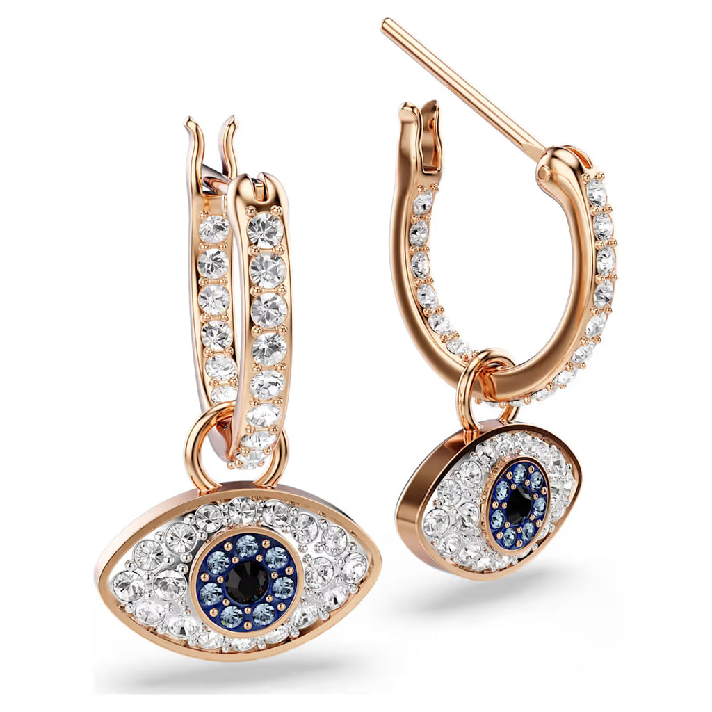 Symbolica drop earrings Eye, Multicoloured, Rose gold-tone plated 5736982