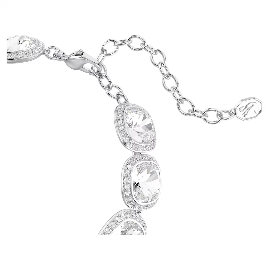 Una Angelic Cushion Bracelet (White, Rhodium Plated) 5751558