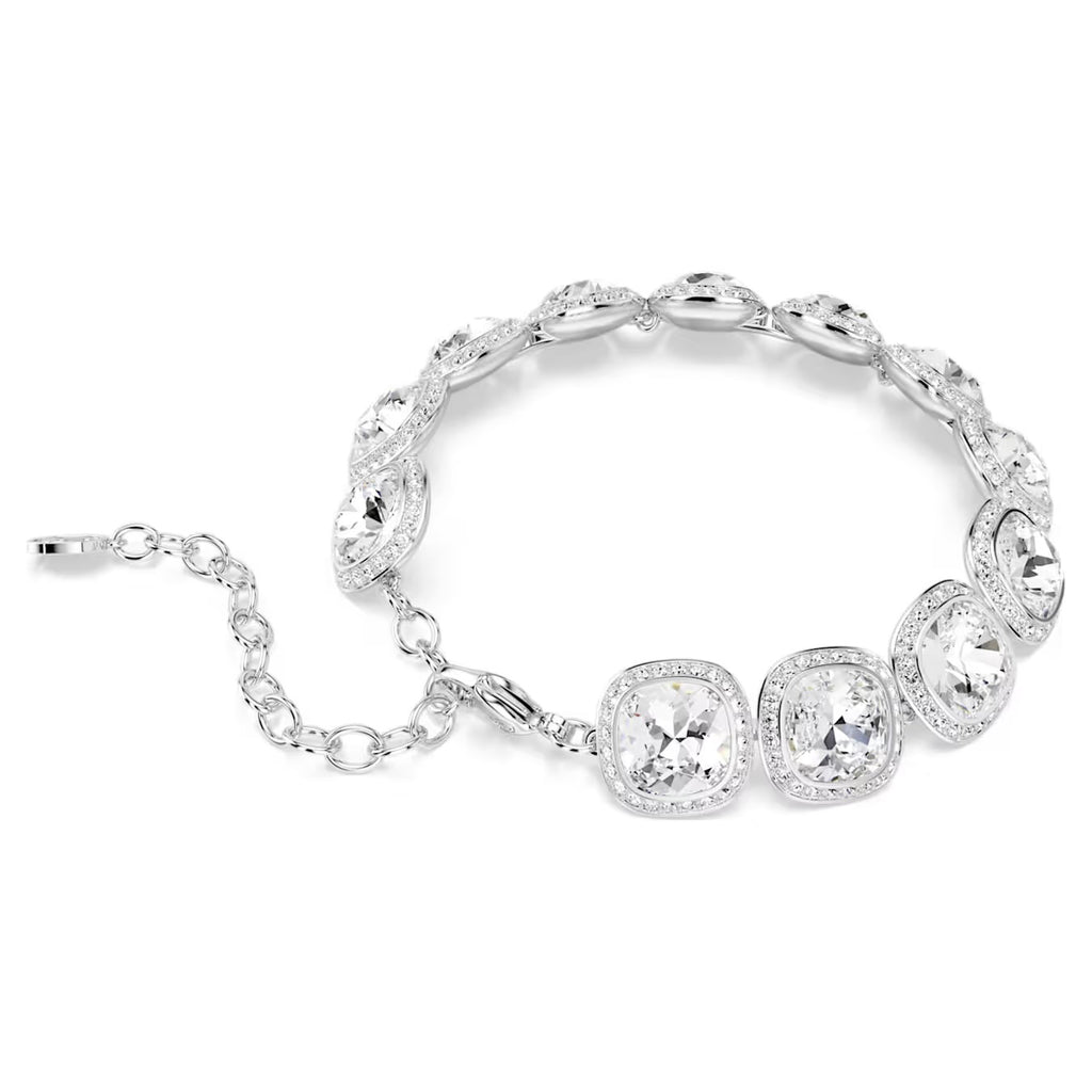 Una Angelic Cushion Bracelet (White, Rhodium Plated) 5751558