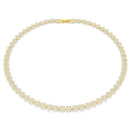Una Angelic necklace Round cut, Small, White, Gold-tone plated 5751560
