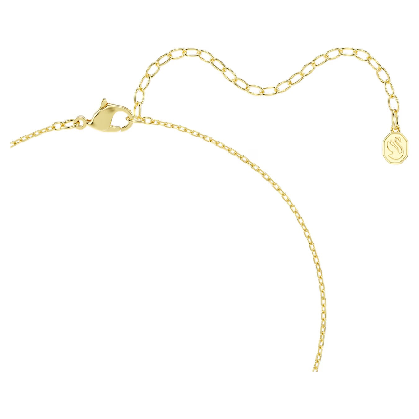 Una Angelic Pendant Necklace (Cushion Cut, White, 18K Gold Finish) 5764761