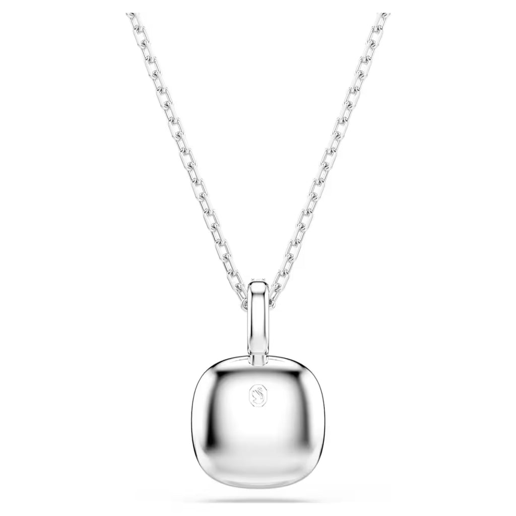 Una Angelic Pendant Necklace (Cushion Cut, White, Rhodium Plated) 5754340