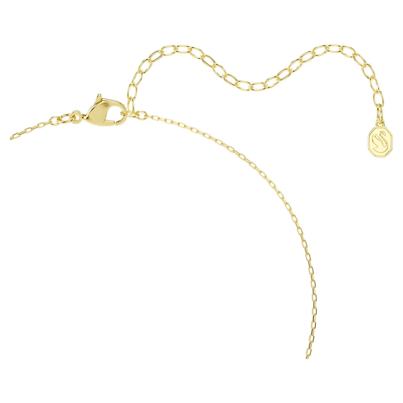 Una Angelic Pendant Necklace (Mixed Cuts, White, 18K Gold Finish). 5758061