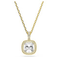Una Angelic Pendant Necklace (Cushion Cut, White, 18K Gold Finish) 5764761