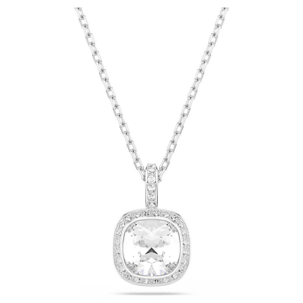 Una Angelic Cushion-Cut Jewelry Set (White, Rhodium Plated) 5754343