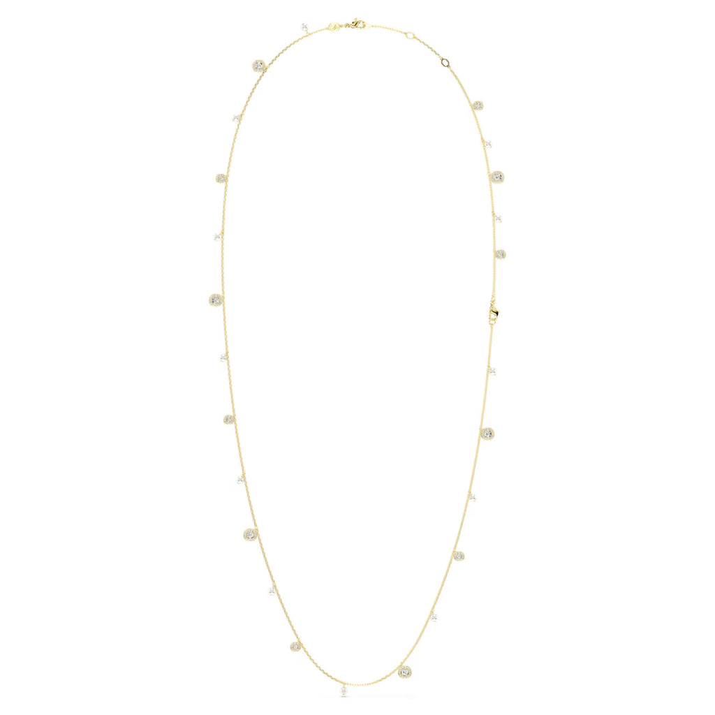 Una Angelic strandage Crystal pearl, Round cut, White, Gold-tone plated 5742380
