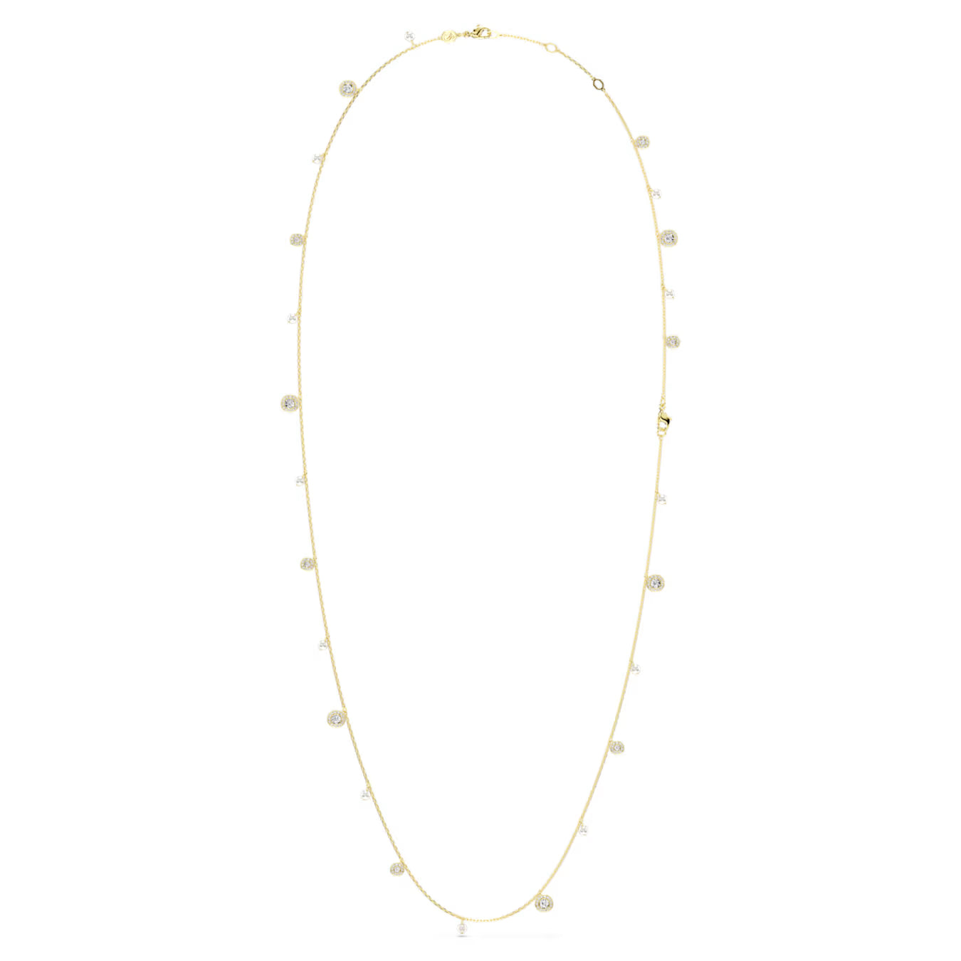Una Angelic strandage Crystal pearl, Round cut, White, Gold-tone plated 5742380